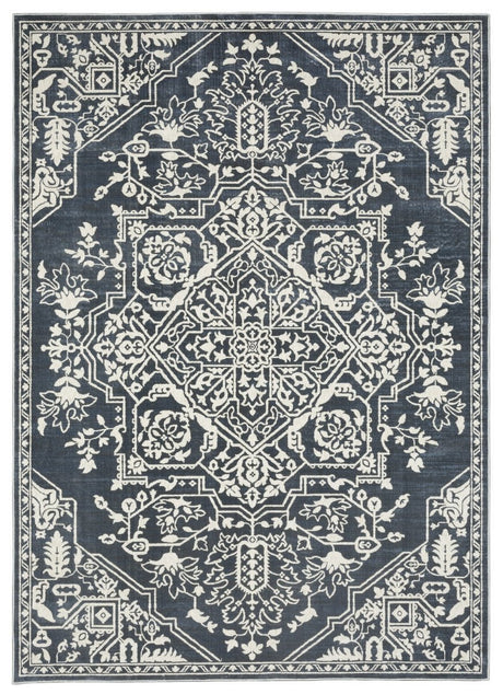 Oriental Weavers Sphinx Intrigue Int10 Blue/ Ivory Rug.