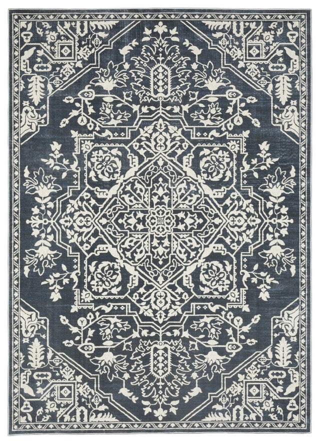 Oriental Weavers Sphinx Intrigue Int10 Blue/ Ivory Rug.