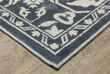 Oriental Weavers Sphinx Intrigue Int10 Blue/ Ivory Rug.