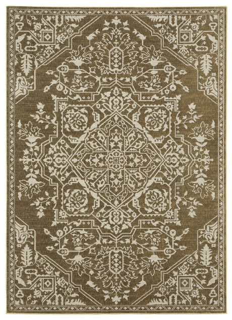 Oriental Weavers Sphinx Intrigue Int11 Gold/ Beige Rug.