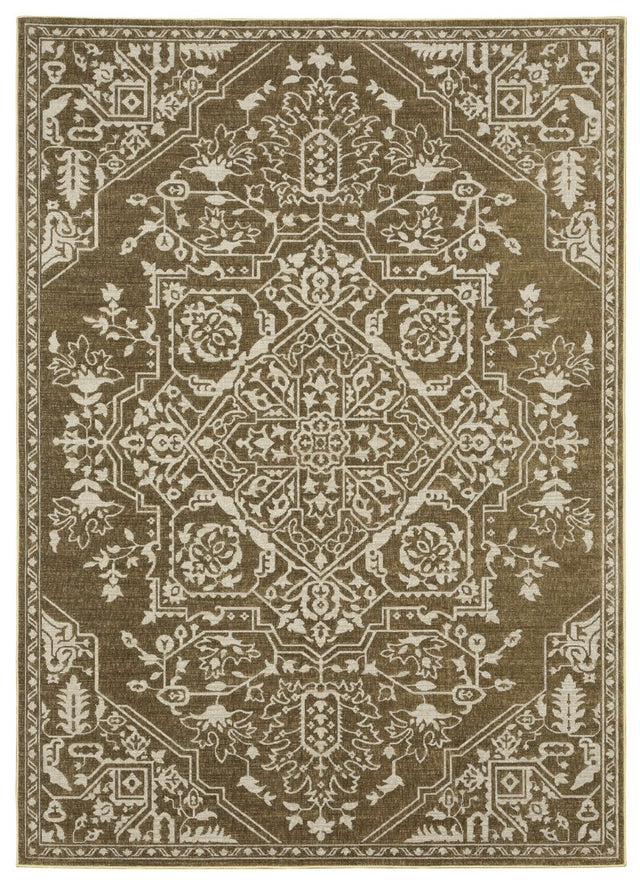 Oriental Weavers Sphinx Intrigue Int11 Gold/ Beige Rug.