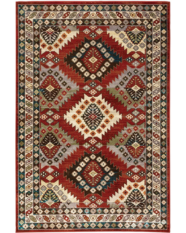 Oriental Weavers Sphinx Juliette 2R Red / Multi Rugs.