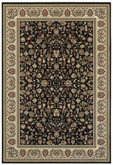 Oriental Weavers Sphinx Kashan 108B1 Black / Ivory Rugs.