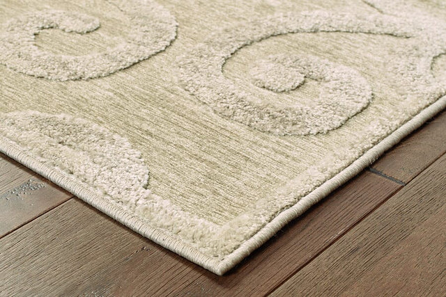 Oriental Weavers Sphinx Kashan 119W1 Ivory / Beige Rugs.