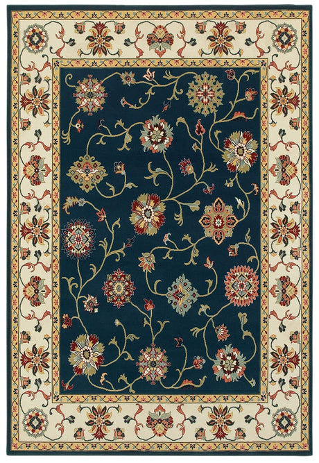 Oriental Weavers Sphinx Kashan 2336B Navy / Ivory Rugs.