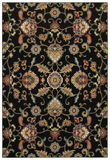 Oriental Weavers Sphinx Kashan 9946K Black / Multi Rugs.