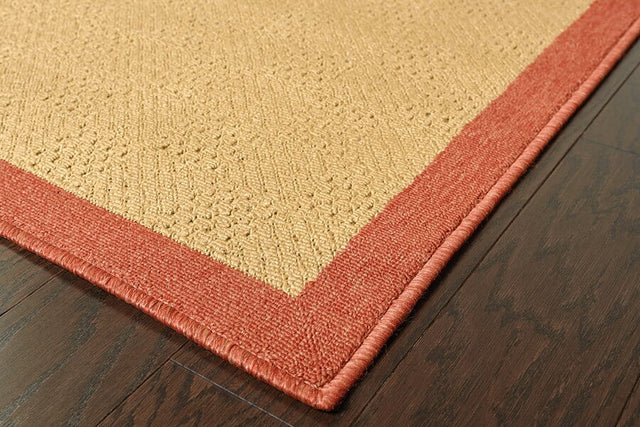 Oriental Weavers Sphinx Lanai 525o8 Beige / Red Rugs.