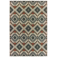 Oriental Weavers Sphinx Latitude 2X Grey / Orange Rugs.