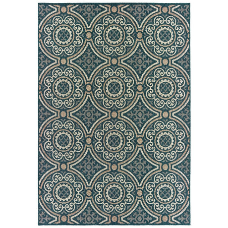 Oriental Weavers Sphinx Latitude 609B Blue / Grey Rugs.