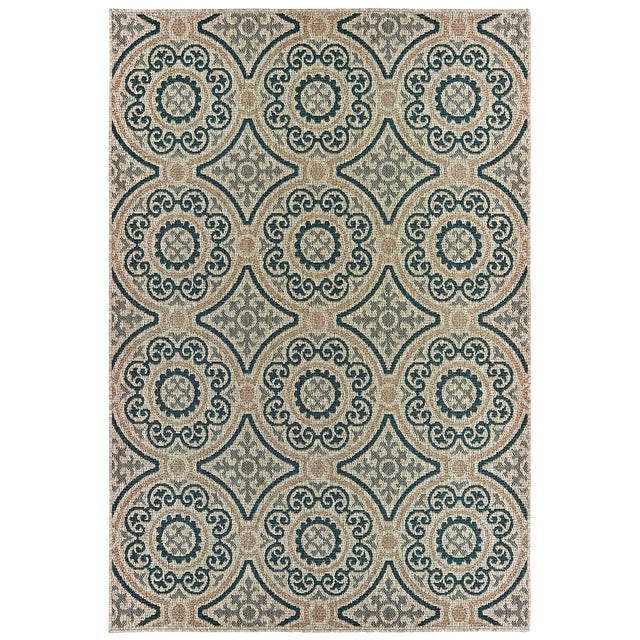 Oriental Weavers Sphinx Latitude 609X Grey / Blue Rugs.