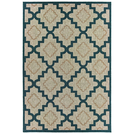 Oriental Weavers Sphinx Latitude 804I Grey / Blue Rugs.