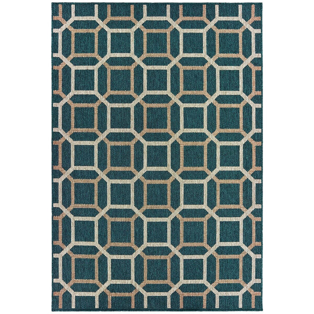 Oriental Weavers Sphinx Latitude 806B Blue / Grey Rugs.