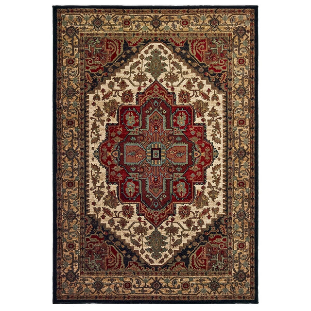 Oriental Weavers Sphinx Laurel 5100C Black / Multi Rugs.