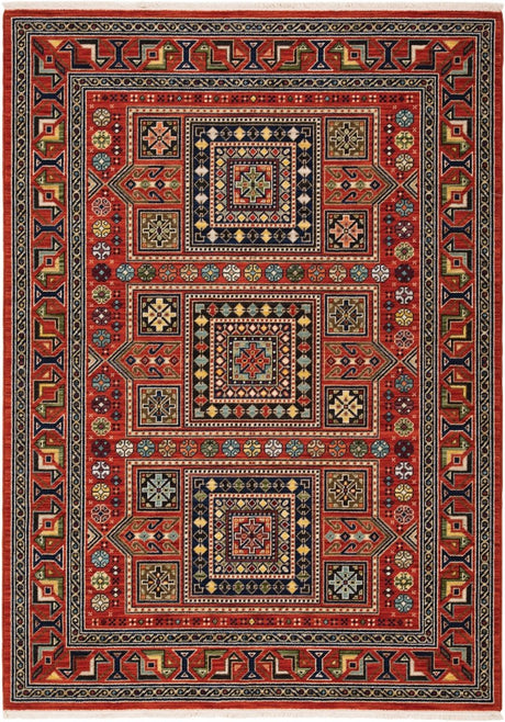 Oriental Weavers Sphinx Lilihan 002C6 Red/ Multi Rugs.
