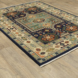 Oriental Weavers Sphinx Lilihan 041H6 Blue/ Ivory Rugs.