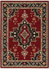 Oriental Weavers Sphinx Lilihan 092R6 Red/ Black Rugs.