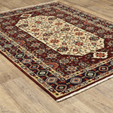 Oriental Weavers Sphinx Lilihan 1802W Red/ Ivory Rugs.