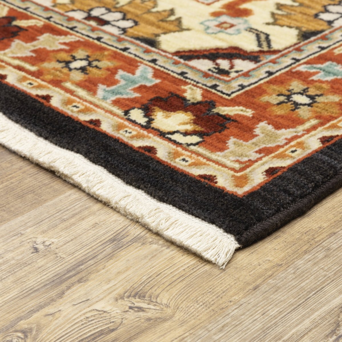 Oriental Weavers Sphinx Lilihan 4929A Black/ Red Rugs.