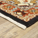 Oriental Weavers Sphinx Lilihan 4929A Black/ Red Rugs.