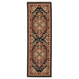 Oriental Weavers Sphinx Lilihan 4929A Black/ Red Rugs.