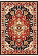 Oriental Weavers Sphinx Lilihan 4929A Black/ Red Rugs.