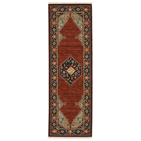 Oriental Weavers Sphinx Lilihan 5503M Red/ Blue Rugs.