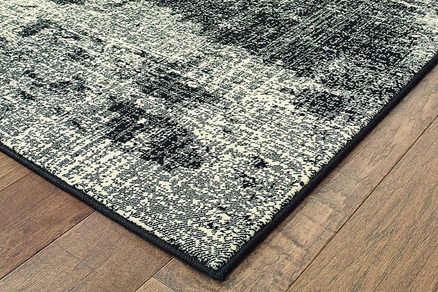 Oriental Weavers Sphinx Luna 1805K Black / Ivory Rugs.