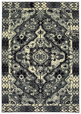 Oriental Weavers Sphinx Luna 5603K Black / Ivory Rugs.