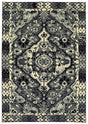 Oriental Weavers Sphinx Luna 5603K Black / Ivory Rugs.