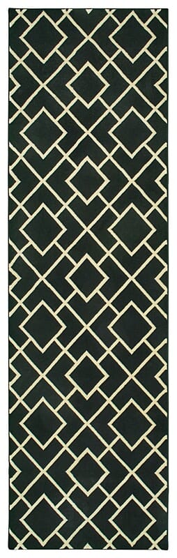 Oriental Weavers Sphinx Luna 8123B Black / Ivory Rugs.