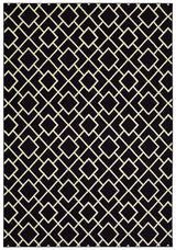Oriental Weavers Sphinx Luna 8123B Black / Ivory Rugs.