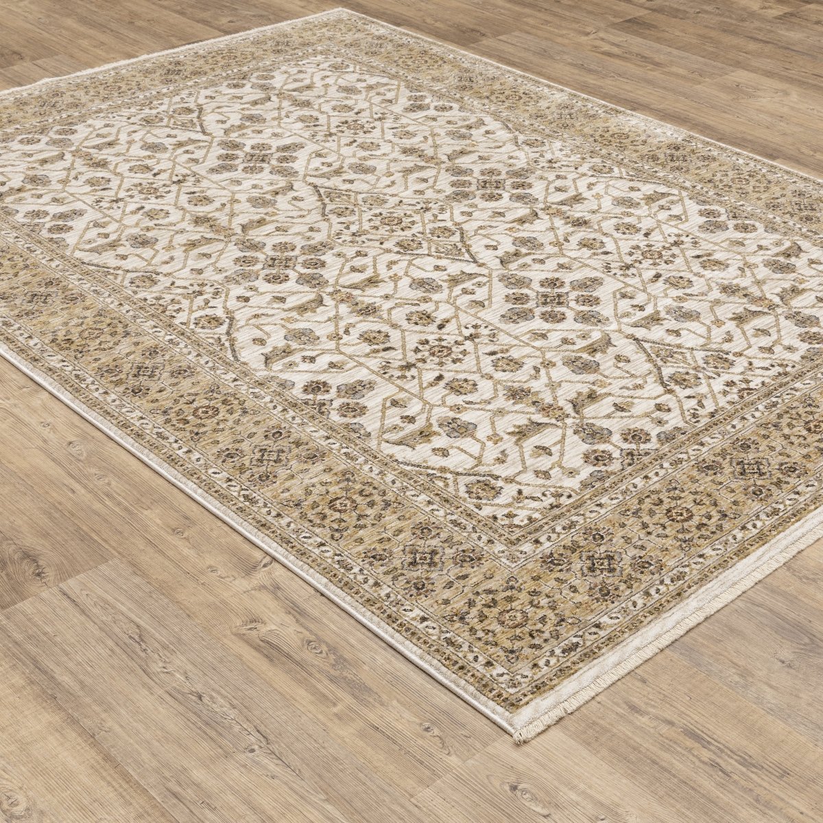 Oriental Weavers Sphinx Maharaja 001J1 Ivory/ Gold Rugs.