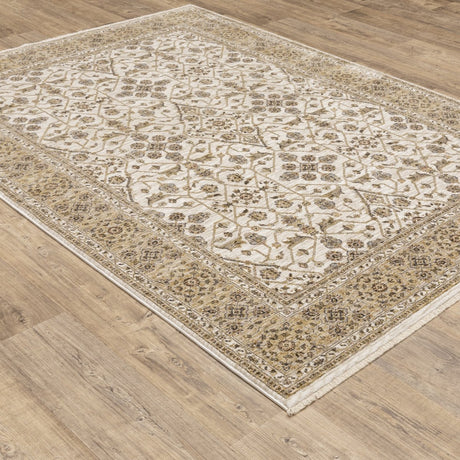Oriental Weavers Sphinx Maharaja 001J1 Ivory/ Gold Rugs.
