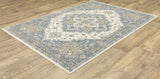 Oriental Weavers Sphinx Maharaja 051F1 Blue/ Ivory Rug.