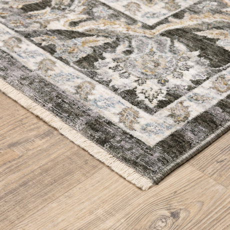 Oriental Weavers Sphinx Maharaja 070N1 Charcoal/ Ivory Rugs.