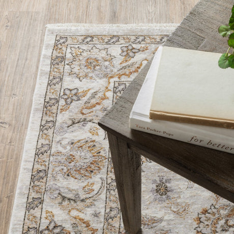 Oriental Weavers Sphinx Maharaja 070W1 Ivory/ Grey Rugs.