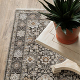 Oriental Weavers Sphinx Maharaja 071N1 Charcoal/ Ivory Rugs.