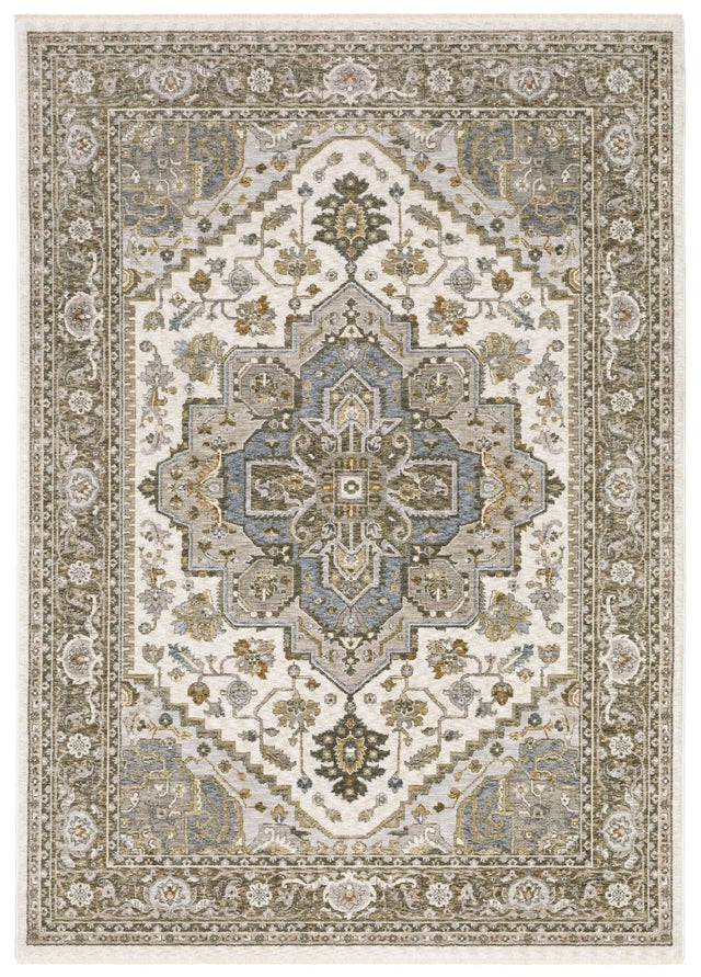 Oriental Weavers Sphinx Maharaja 1144Y Ivory/ Gold Rug.