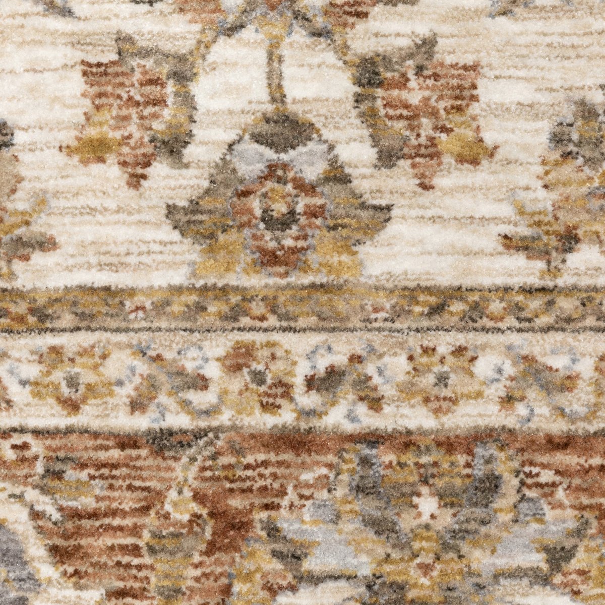 Oriental Weavers Sphinx Maharaja 5091Q Ivory/ Rust Rugs.