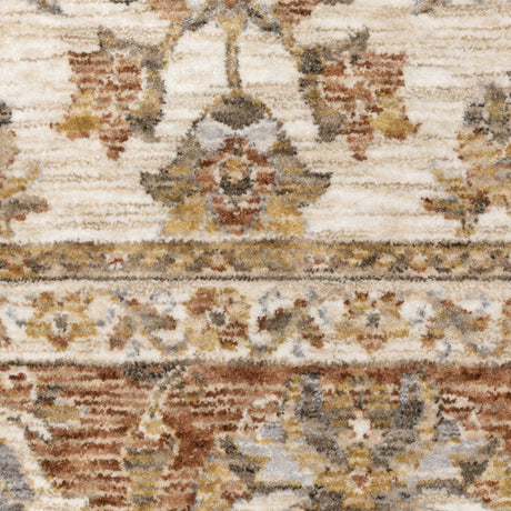 Oriental Weavers Sphinx Maharaja 5091Q Ivory/ Rust Rugs.