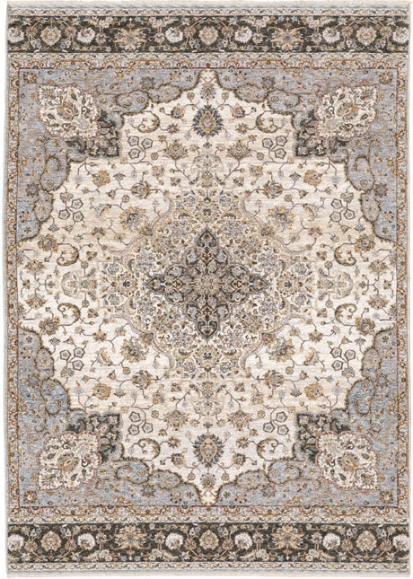 Oriental Weavers Sphinx Maharaja 660J1 Ivory/ Blue Rugs.