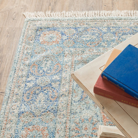 Oriental Weavers Sphinx Malabar 45301 Blue/ Red Rugs.