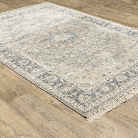 Oriental Weavers Sphinx Malabar 45302 Beige/ Grey Rugs.