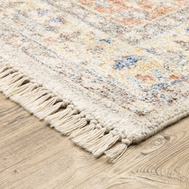 Oriental Weavers Sphinx Malabar 45305 Orange/ Blue Rugs.
