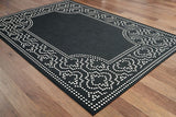 Oriental Weavers Sphinx Marina 1247K Black / Ivory Rugs.