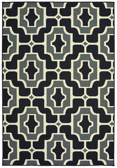 Oriental Weavers Sphinx Marina 1491Z Black / Grey Rugs.