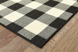 Oriental Weavers Sphinx Marina 1932K Black / Ivory Rugs.