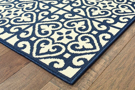 Oriental Weavers Sphinx Marina 5927B Ivory / Navy Rugs.