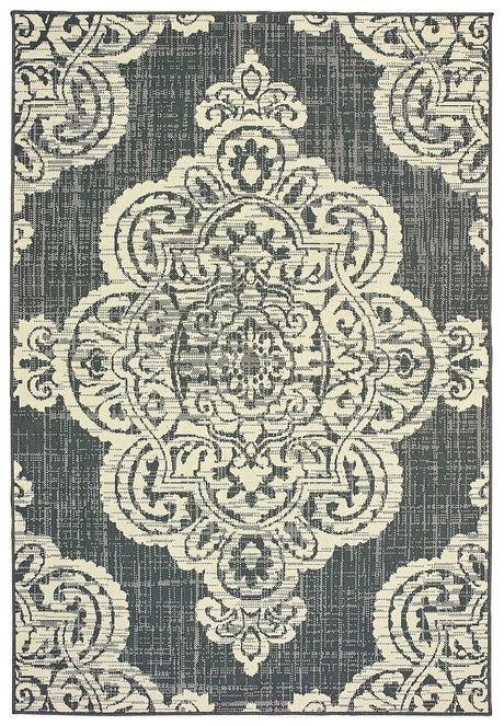 Oriental Weavers Sphinx Marina 5929E Grey / Ivory Rugs.