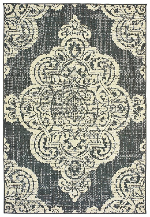 Oriental Weavers Sphinx Marina 5929E Grey / Ivory Rugs.